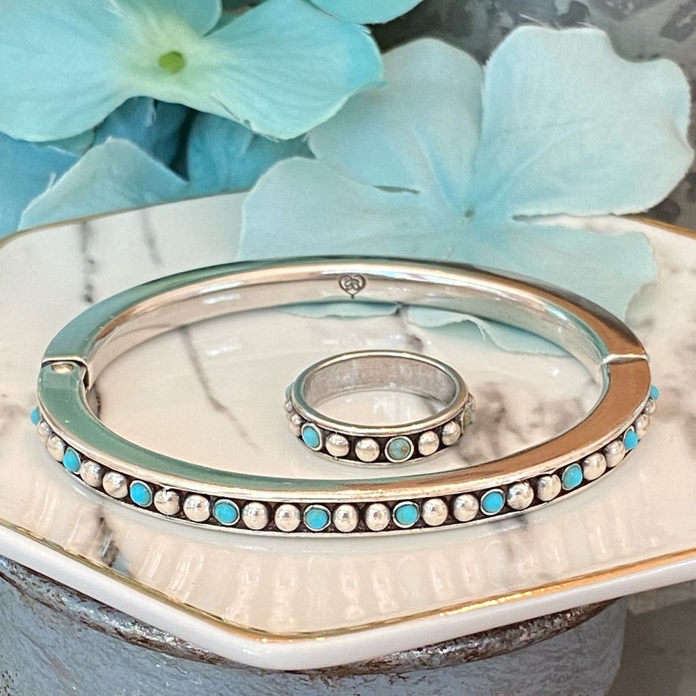 ⭐️SOLD⭐️Brighton “INDIE” Turquoise Bracelet & Ring - Picture 7 of 7